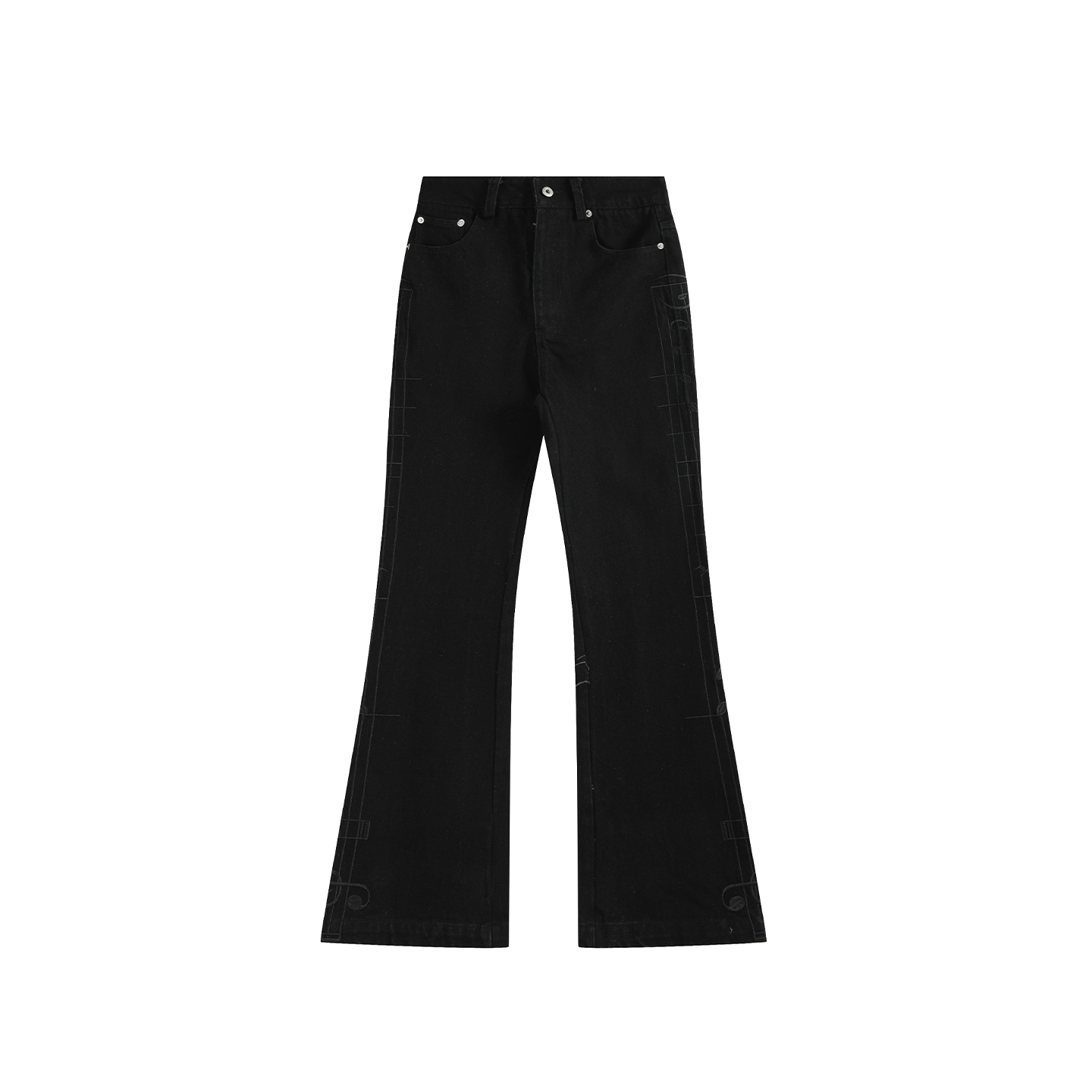 Charcoal Melody Slim Flare Jeans