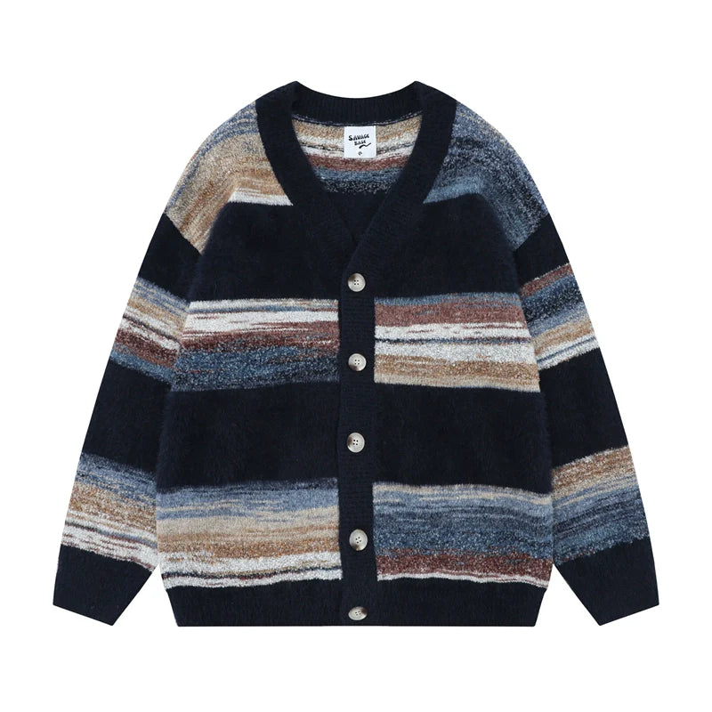 Striped Mohair Cardigan