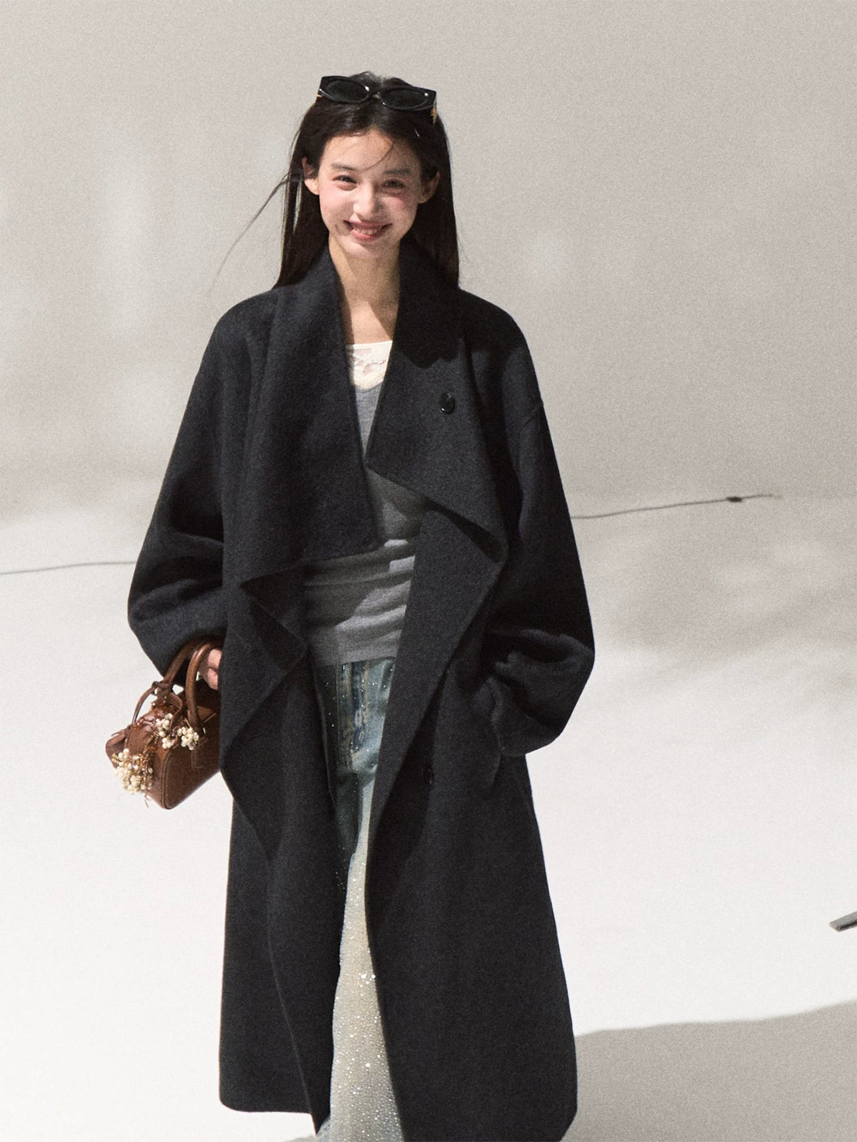 Drape Longline Overcoat