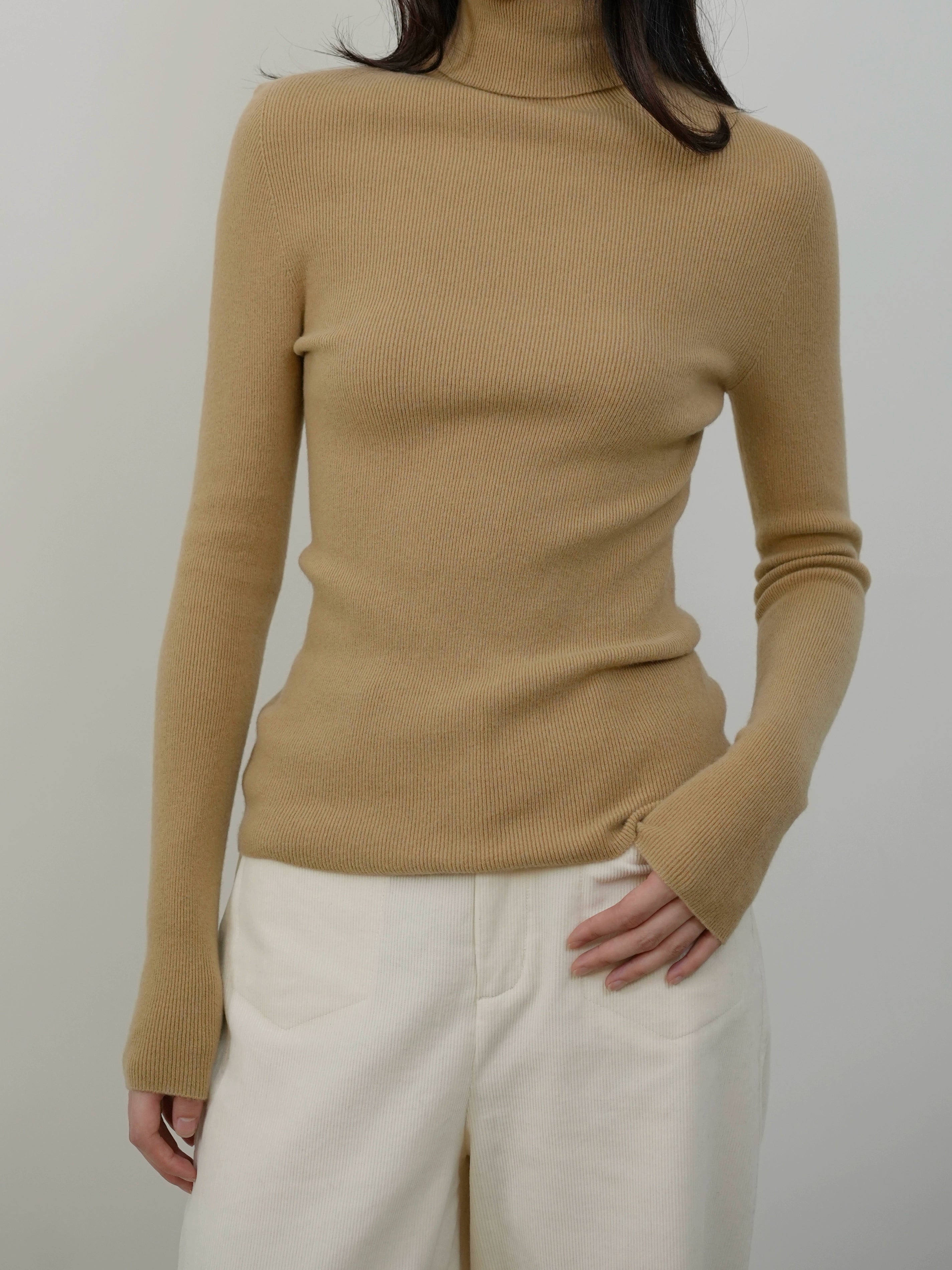 Mock Neck Knit Sweater