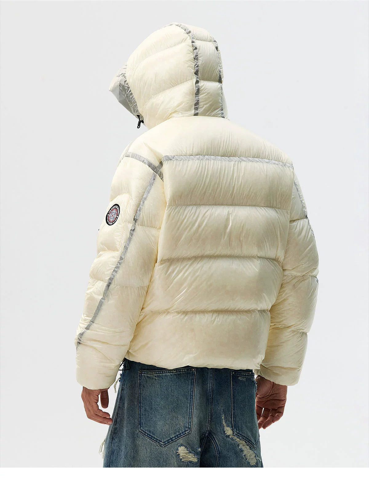 Glacier Halo Reflective Hooded Puffer Jacket