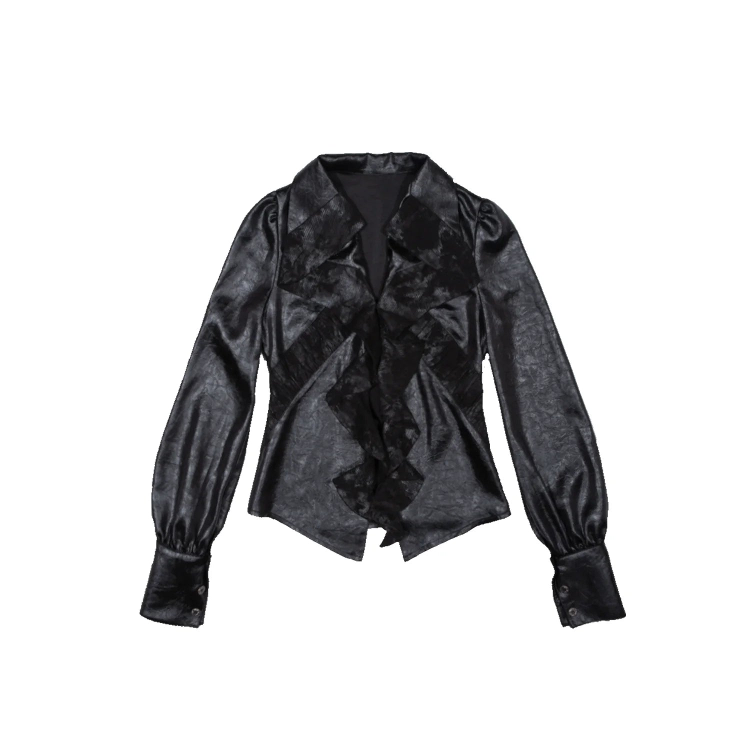 ARIADNAw Gothic Ruffle Collar Jacket