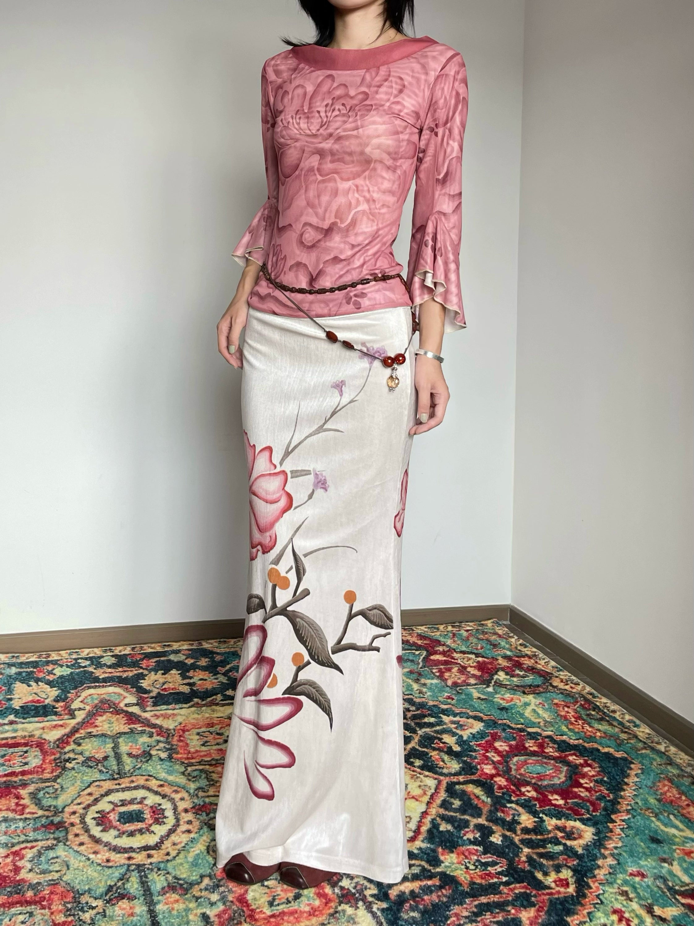 Lotus Bell Sleeve Top