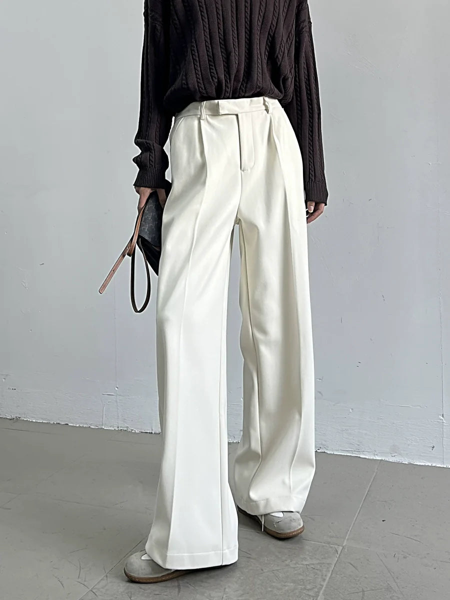 Wide Leg Onyx Vanguard Tailored Trousers