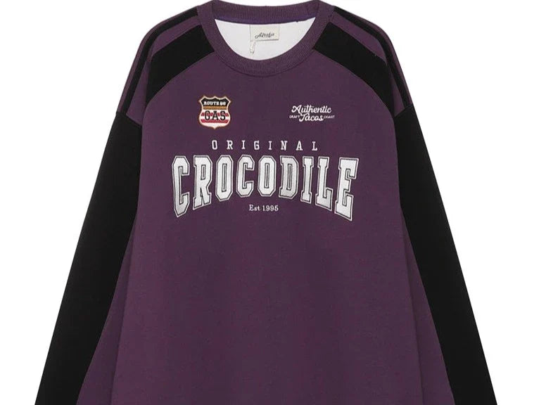 Original Crocodile Varsity Sweatshirt Tops