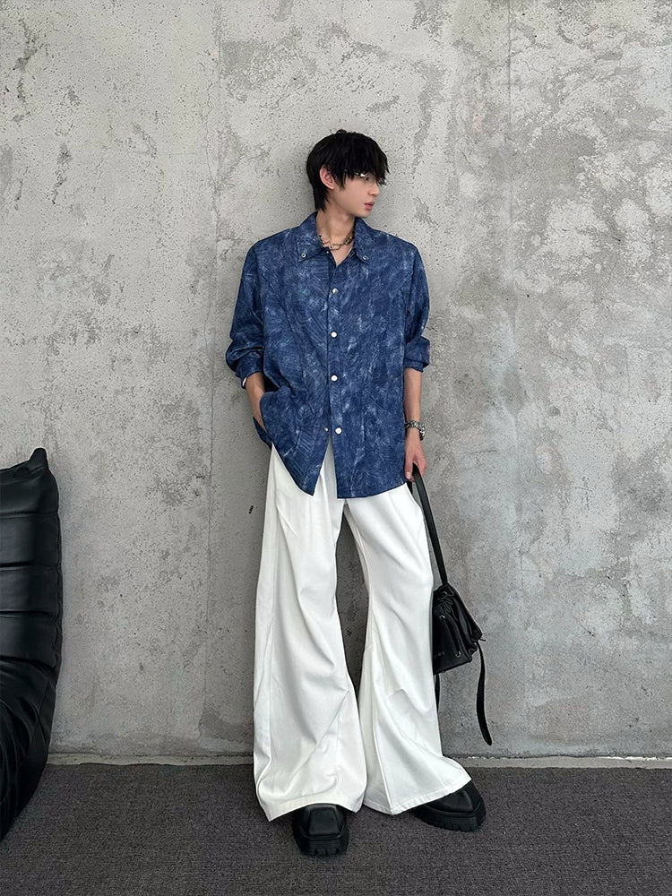 Indigo Drift Textured Shirt