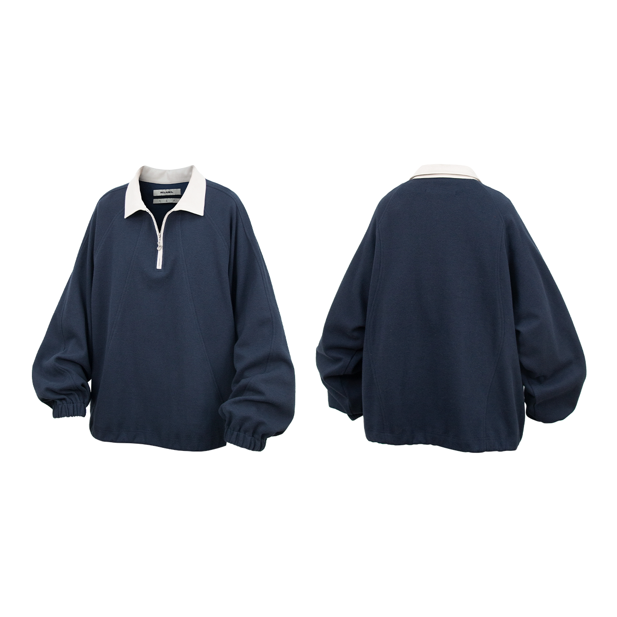 Half Zip Raglan Polo Pullover