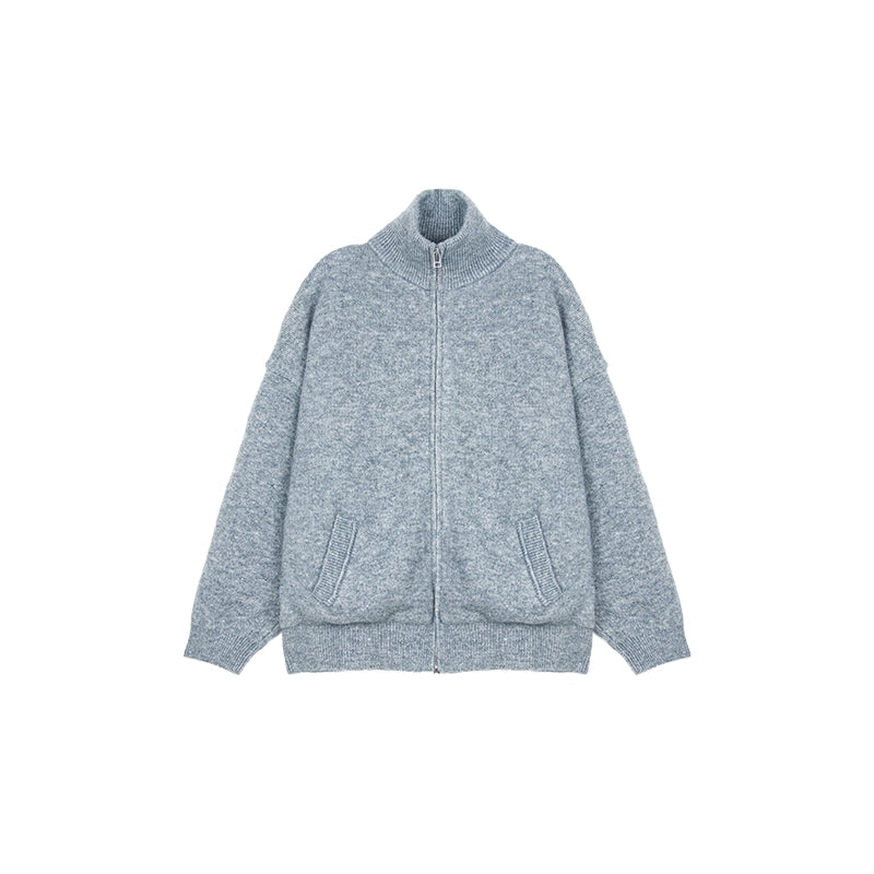 Zip Up Knit Jacket
