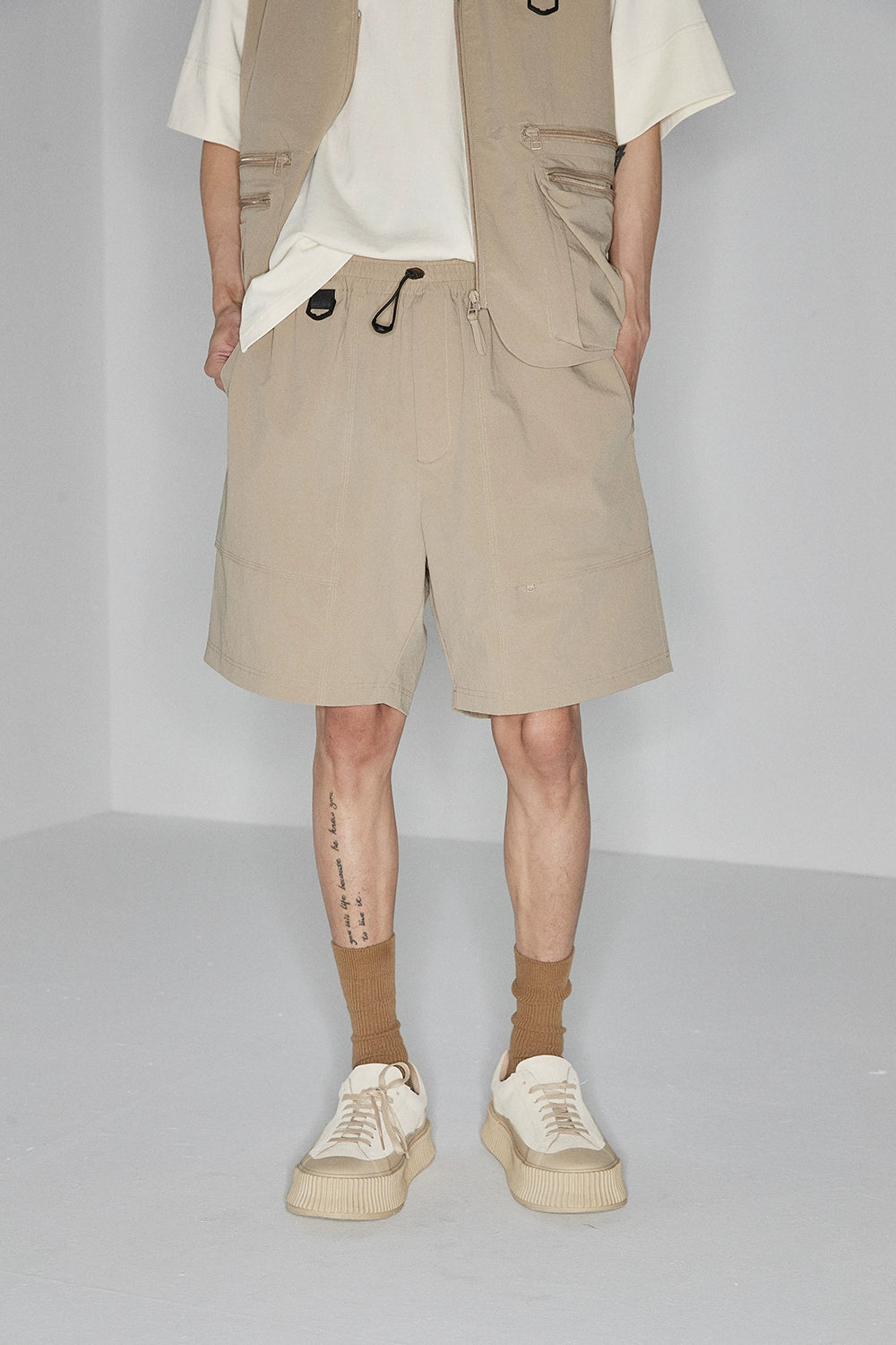 Drawstring Chino Shorts