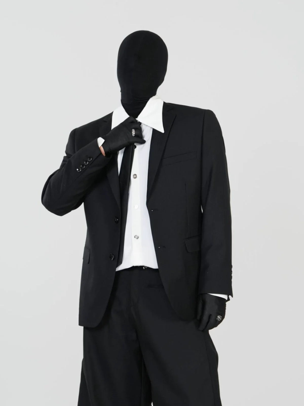 Noir Minimalist Tailored Jacket