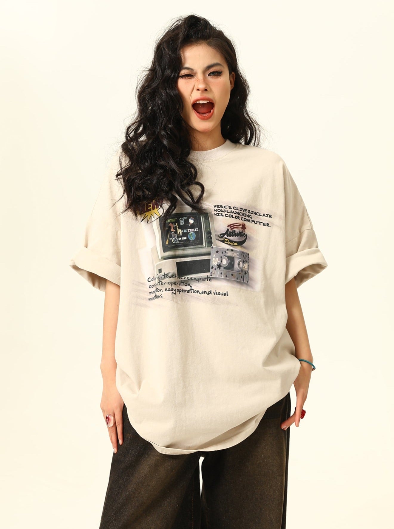 Retro Game Oversized T-Shirt