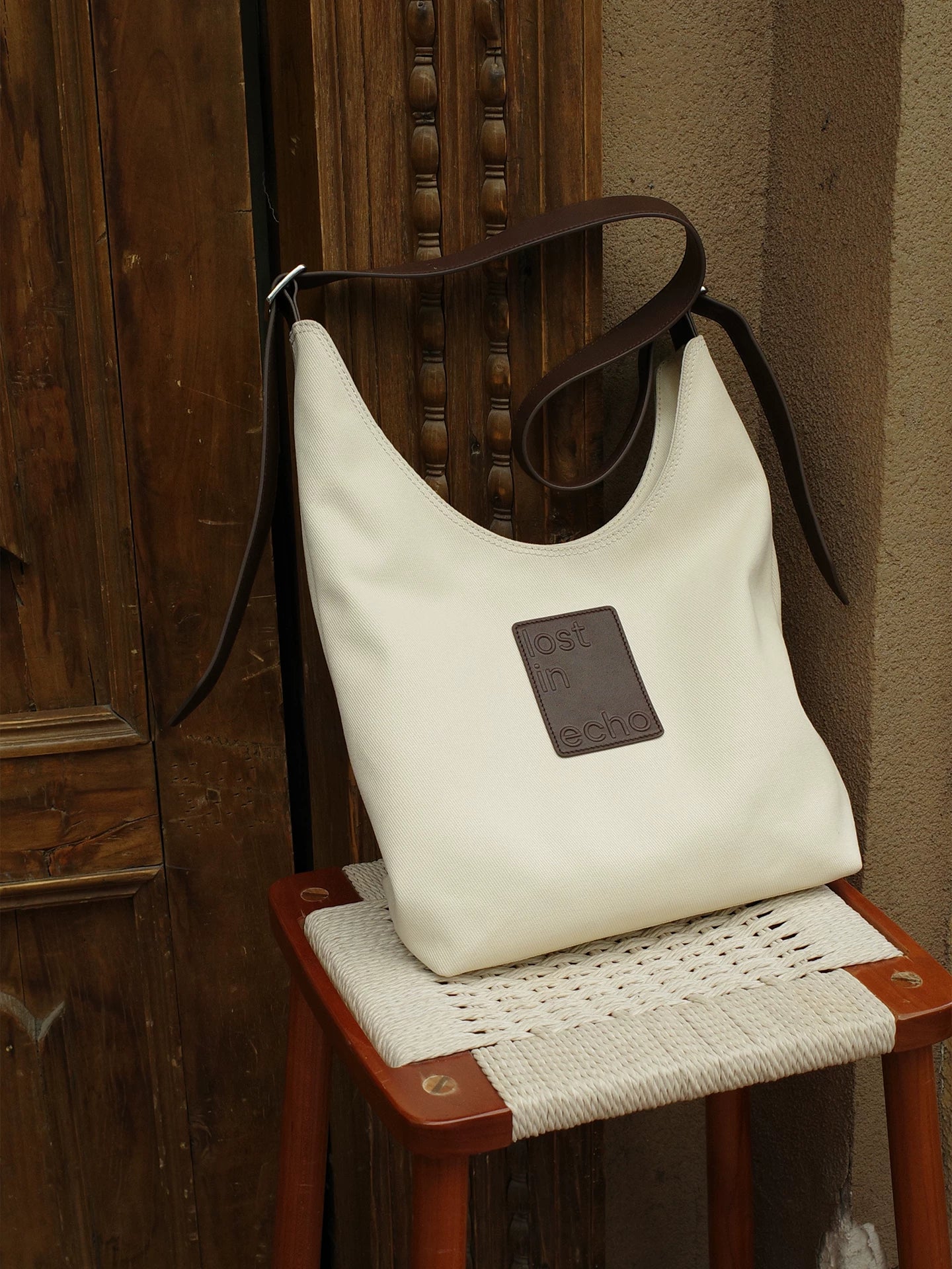 Canvas Suede Commuter Tote Bag - view 3