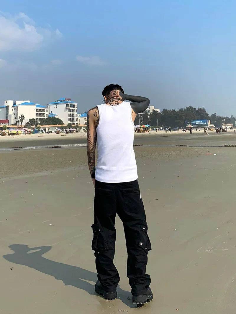 Midnight Gallery Ribbed Tank