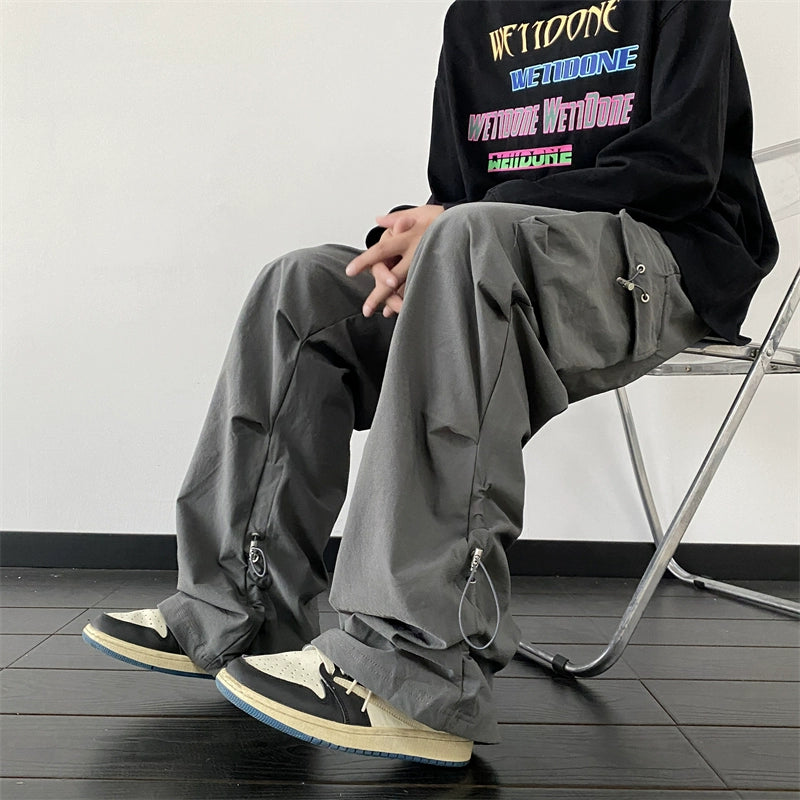Baggy Black Cargo Street Pants