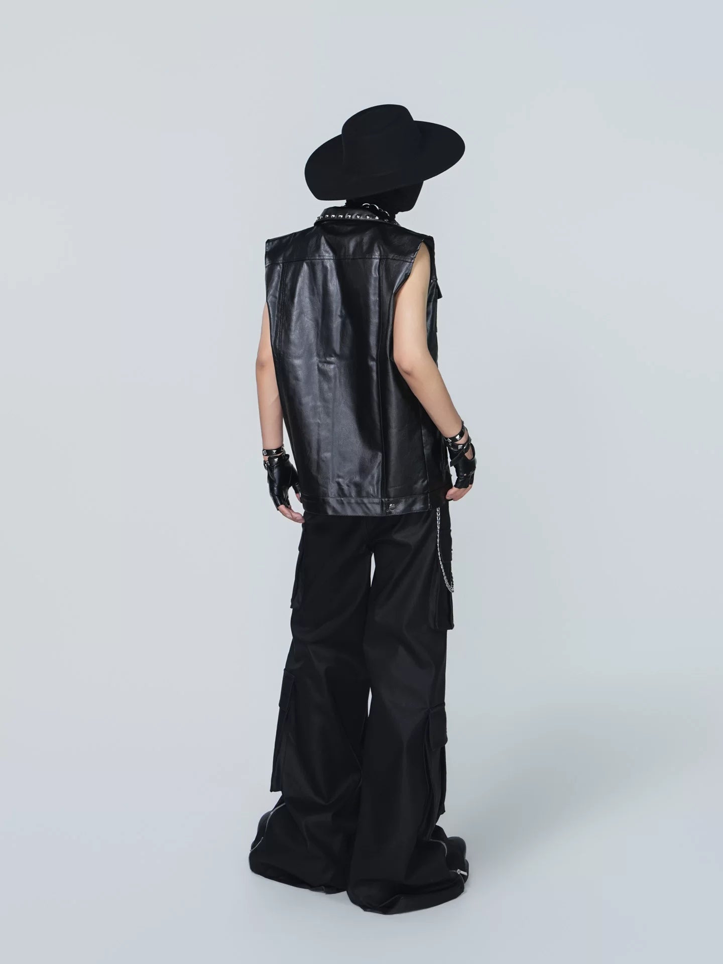 Midnight Riot Studded Leather Vest
