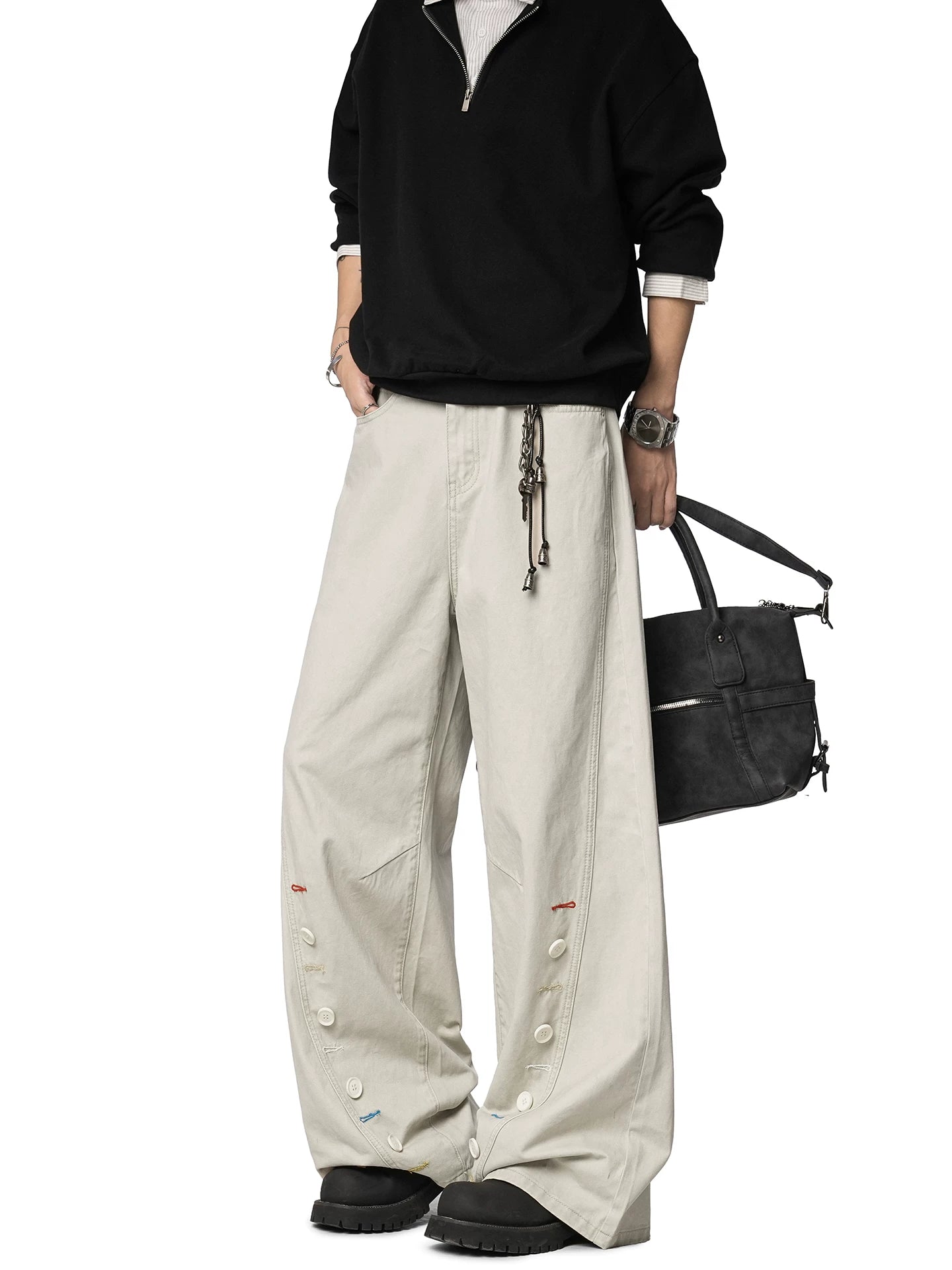 Patchline Carnival Wide-Leg Jeans
