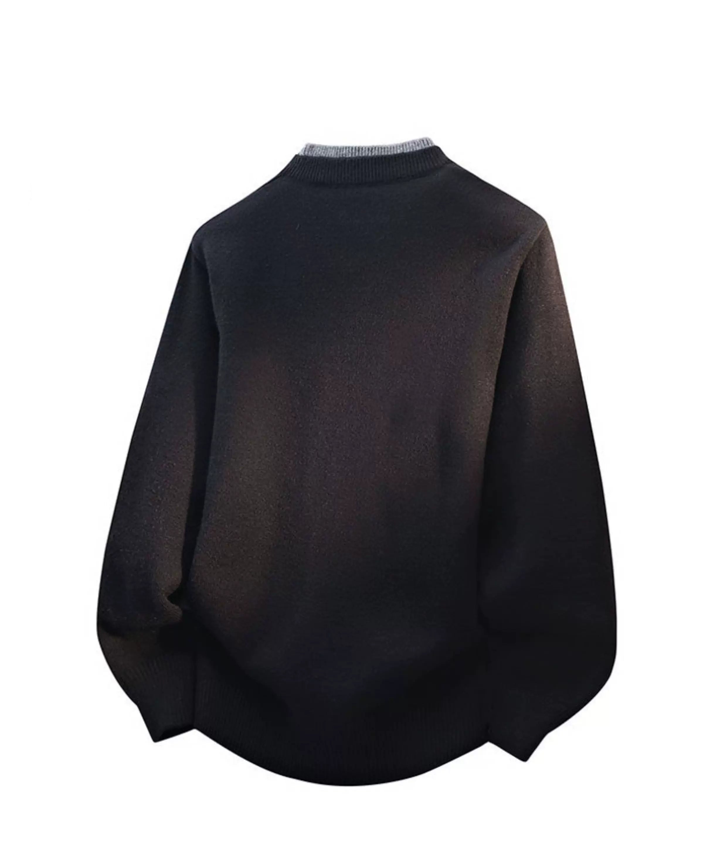 Frost Collar Layered Henley Sweater