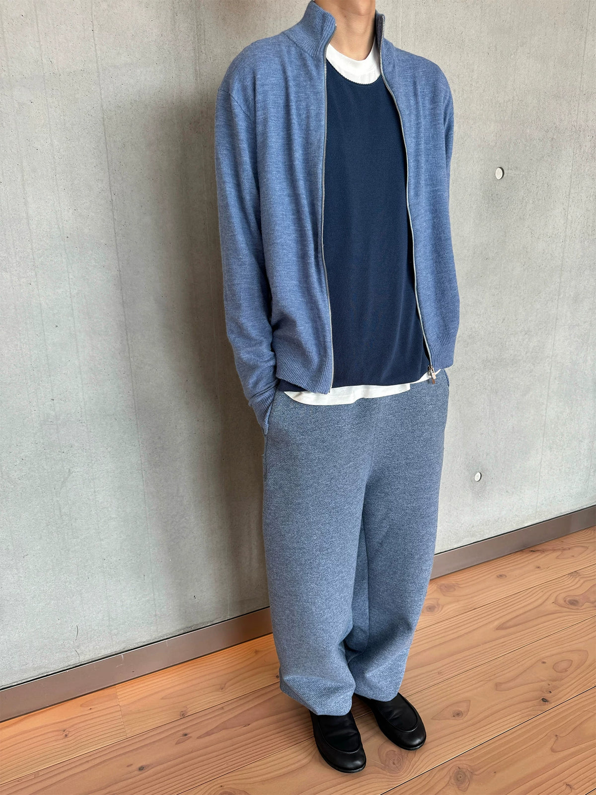 Skyline Zip Knit Cardigan