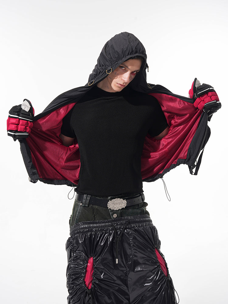 Studded Tactical Windbreaker Jacket