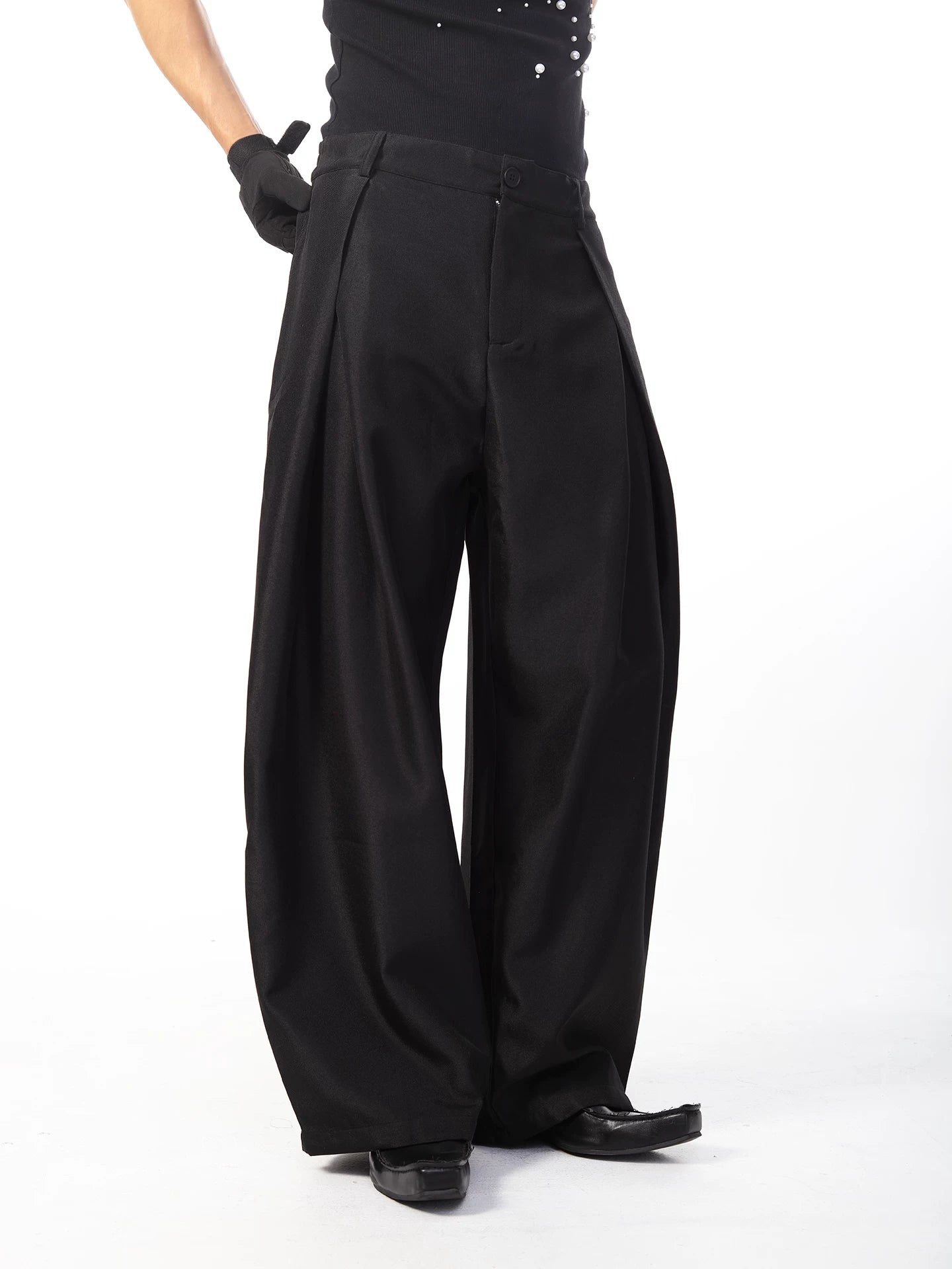 Obsidian Drape Balloon Trousers