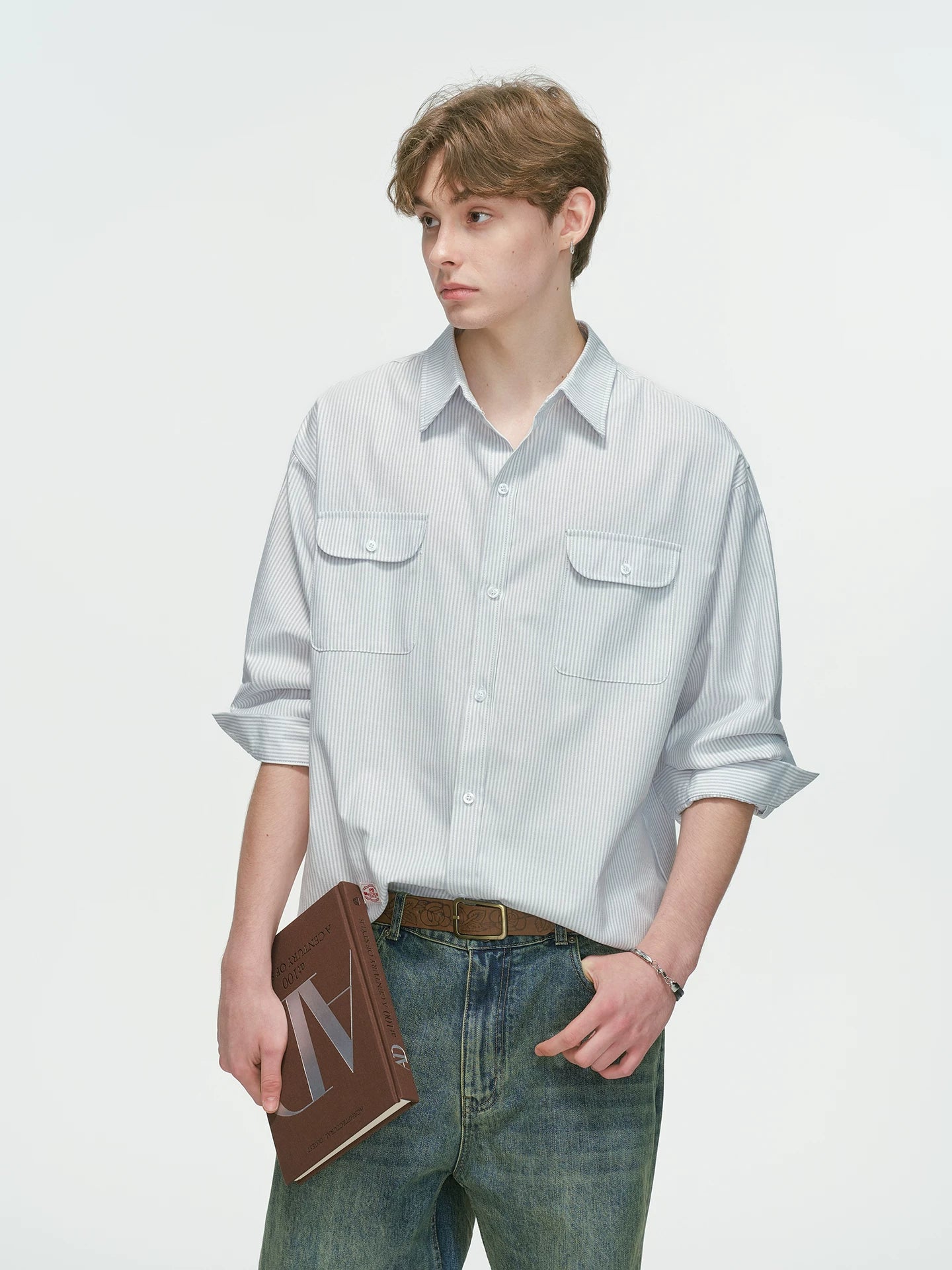 Skyline Pinstripe Utility Shirt