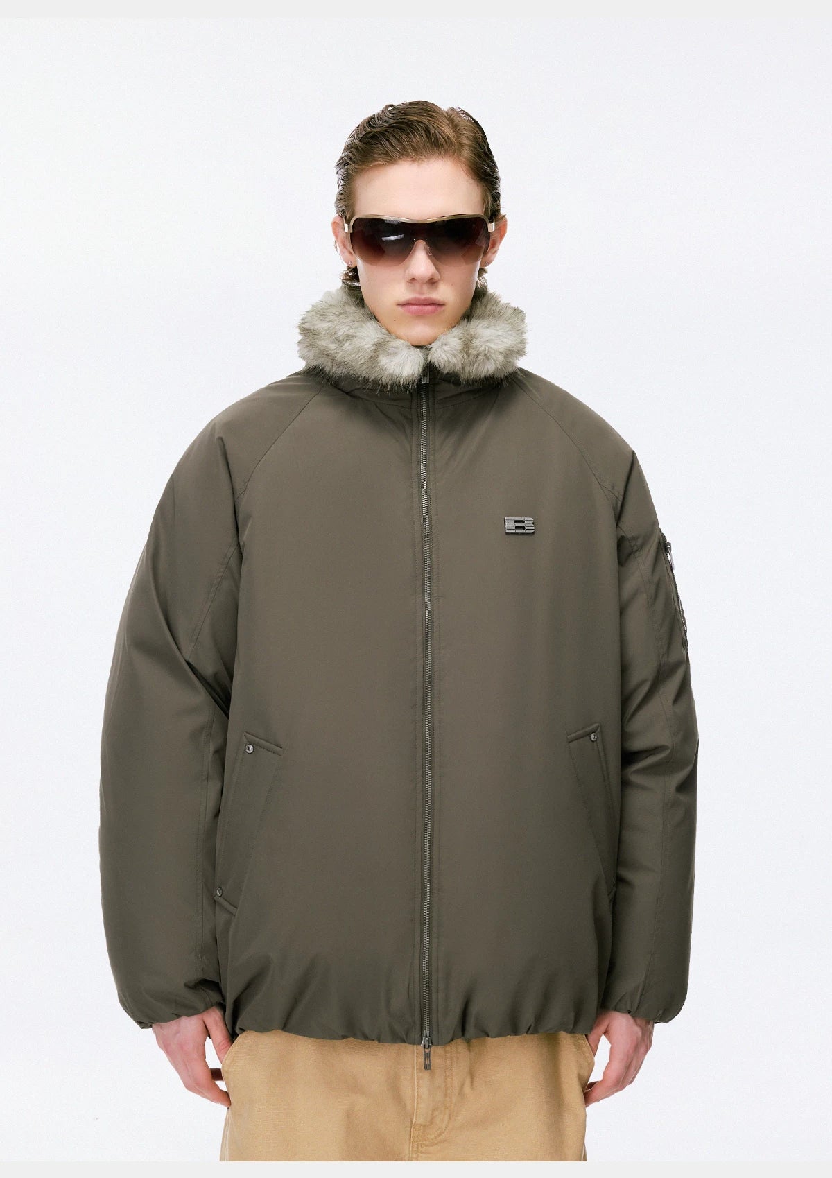 Arctic Haven Faux Fur Collar Jacket