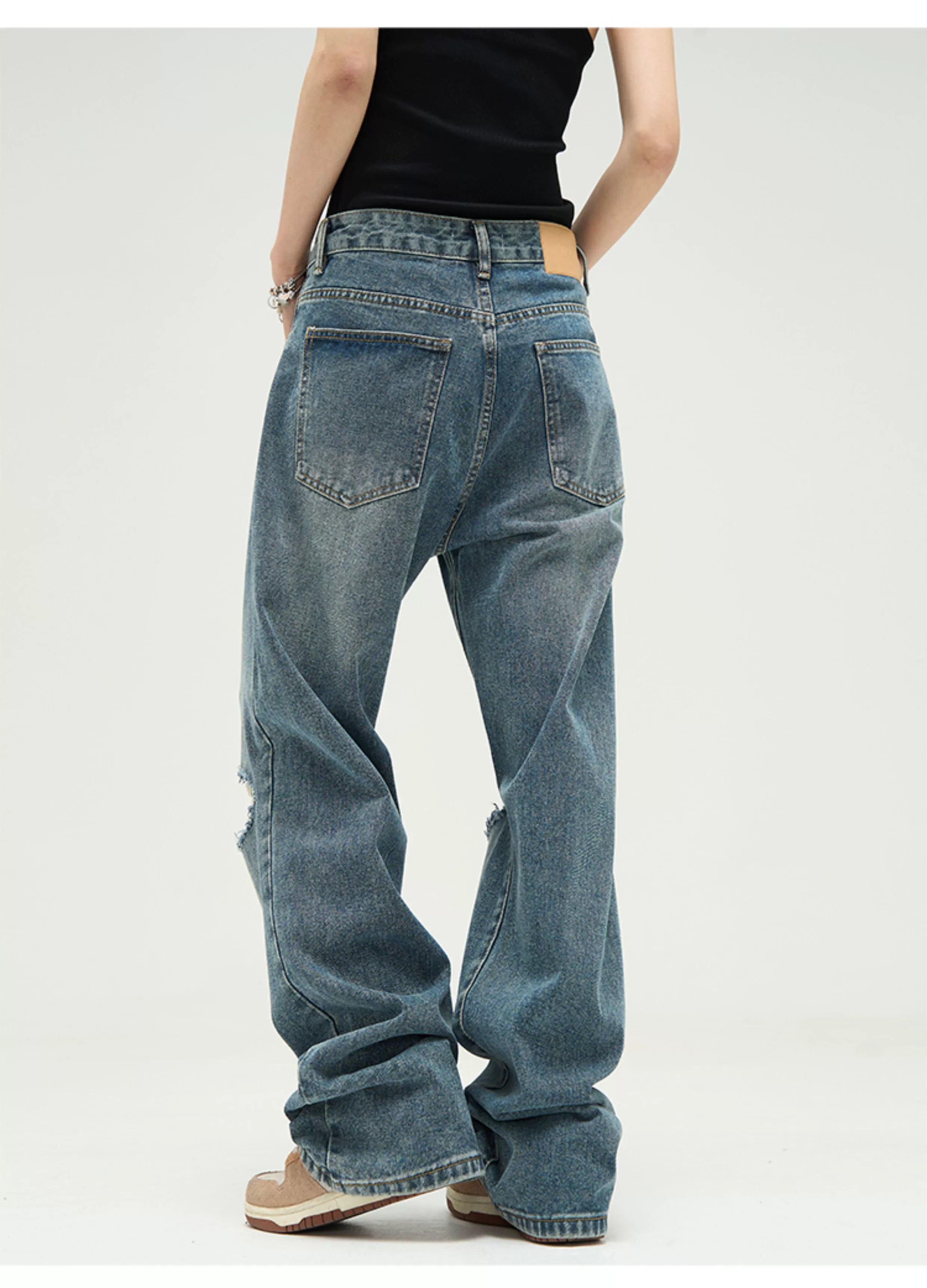 Vintage Subtle Fade Wide Leg Jeans