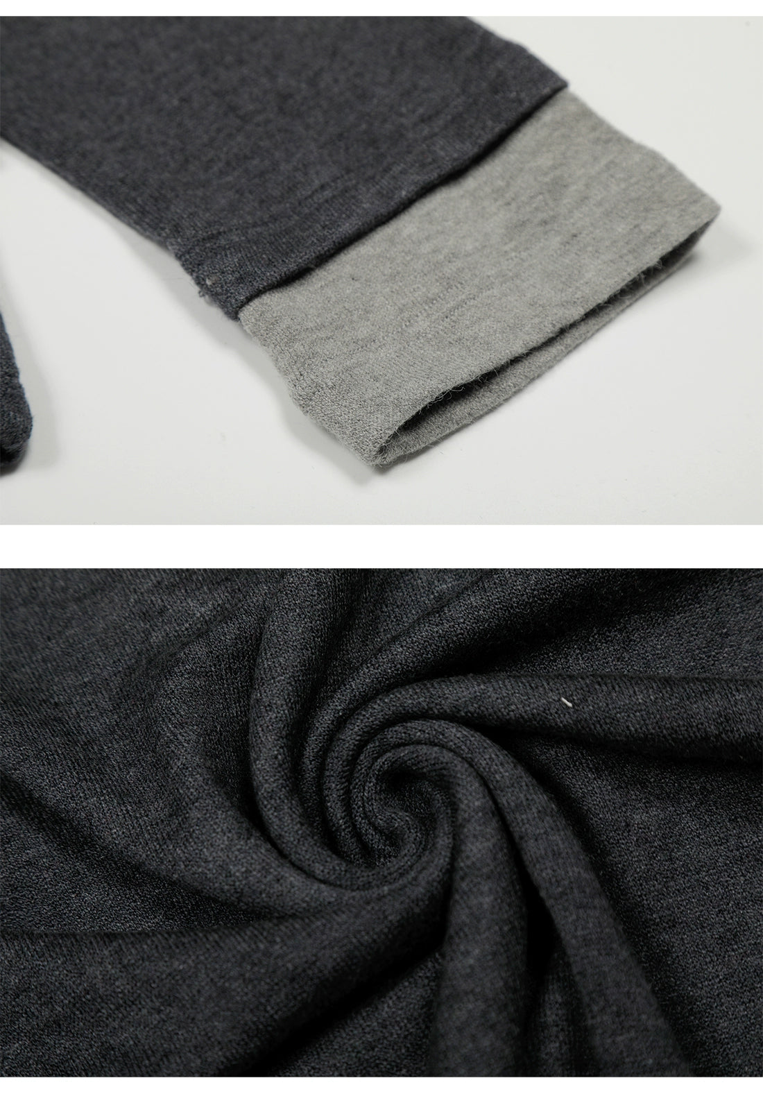 Contrast Henley Long Sleeve