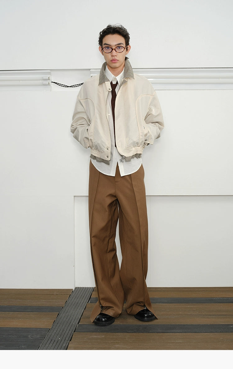 Harrington Jackets with Plaid Lining