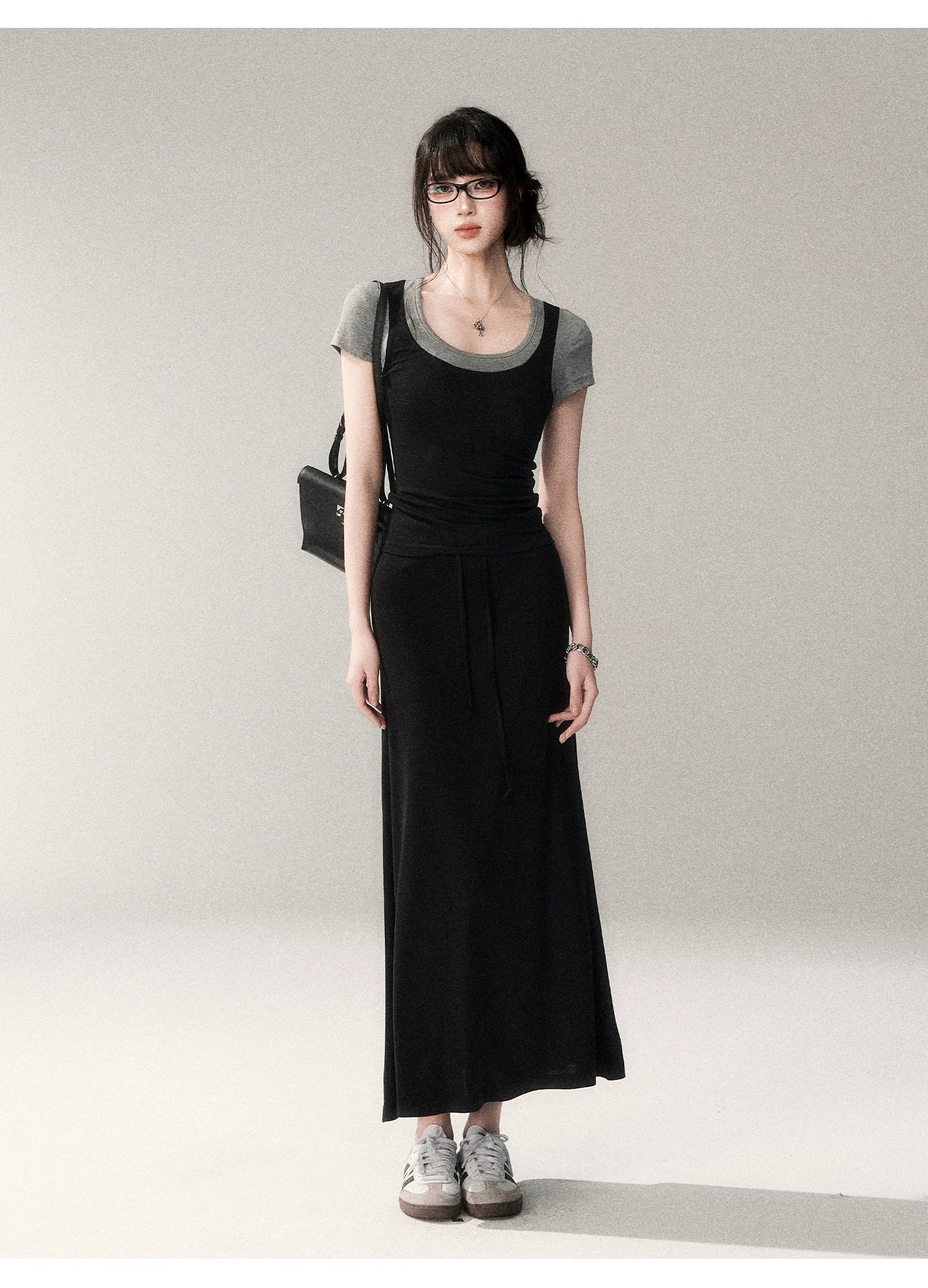 Scholar Layered Scoop‑Neck Top