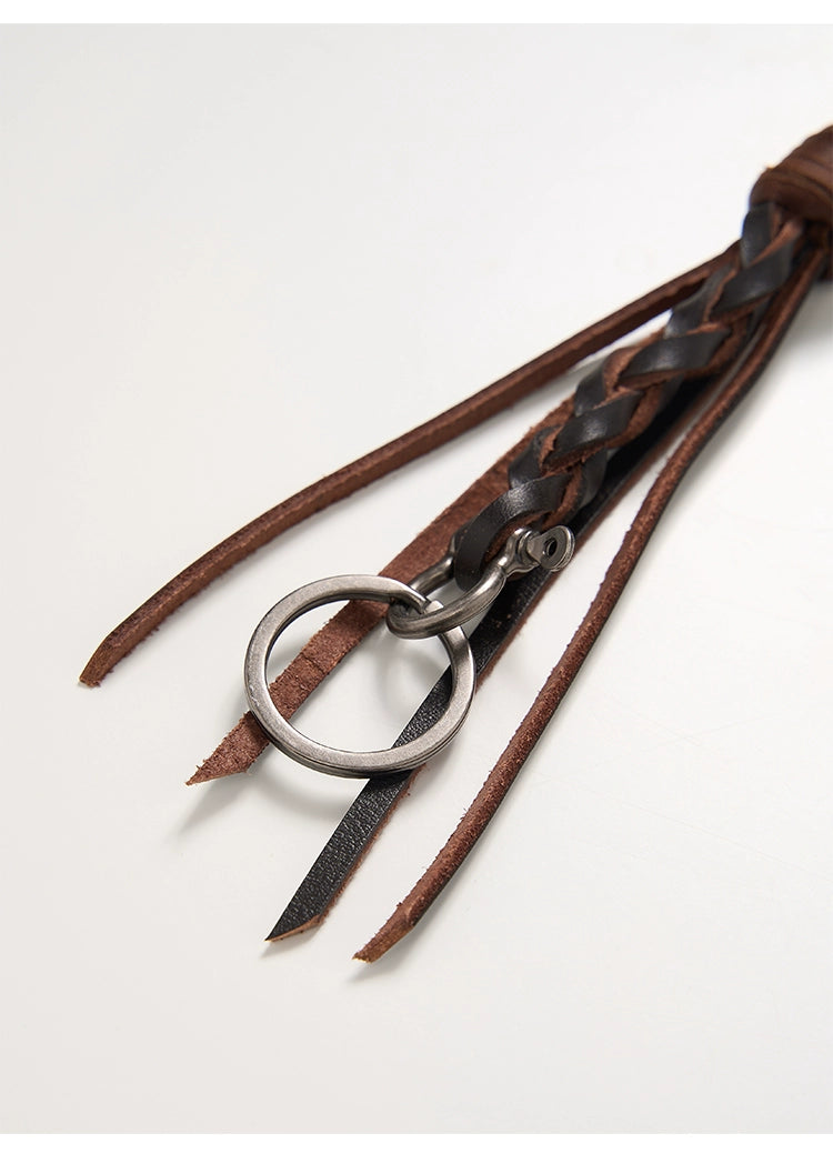 Leather Keychain Accessories Set