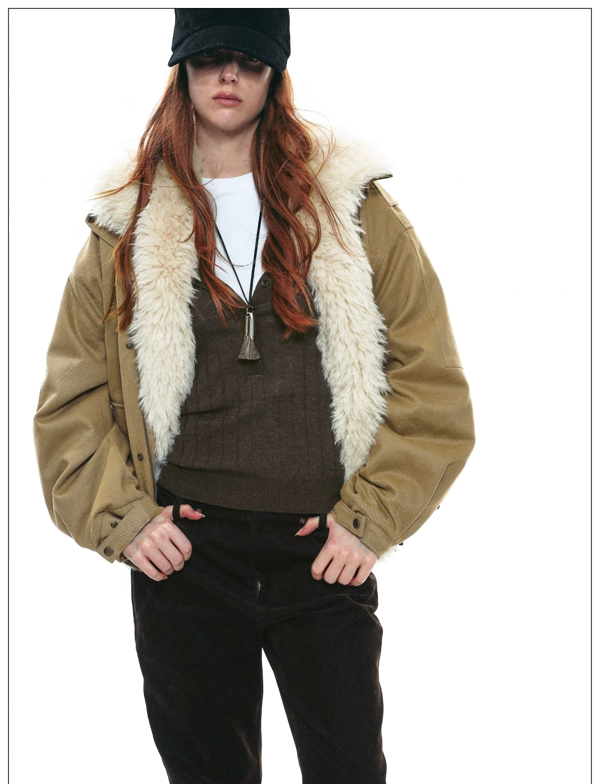 Prairie Haven Shearling Utility Jacket