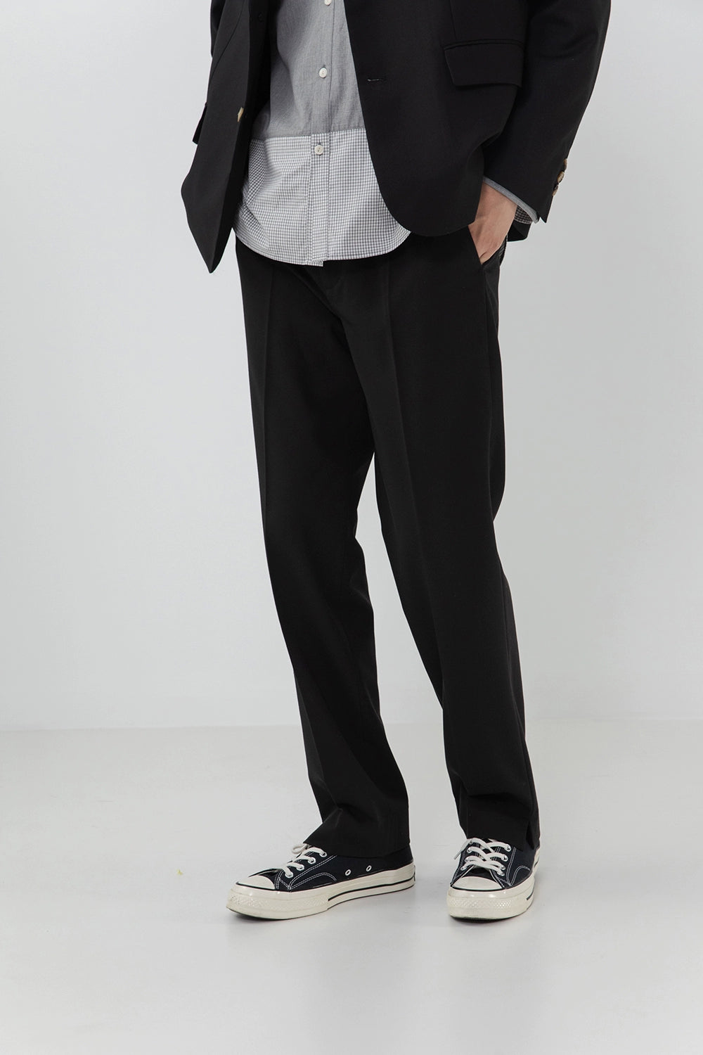 Split Hem Straight Pants