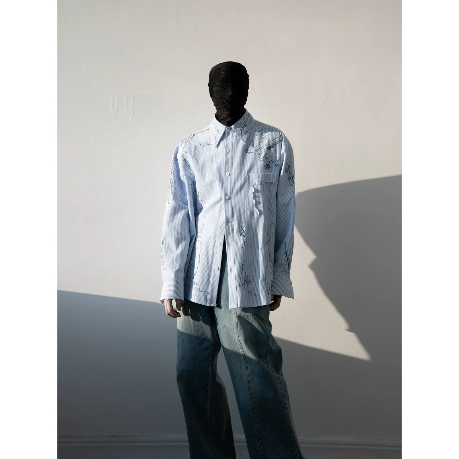 Skyline Scribble Stripe Shirt