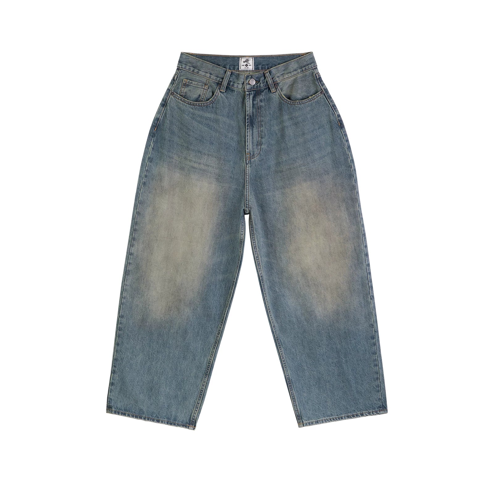 Sunfade Vintage Wash Wide-Leg Jeans