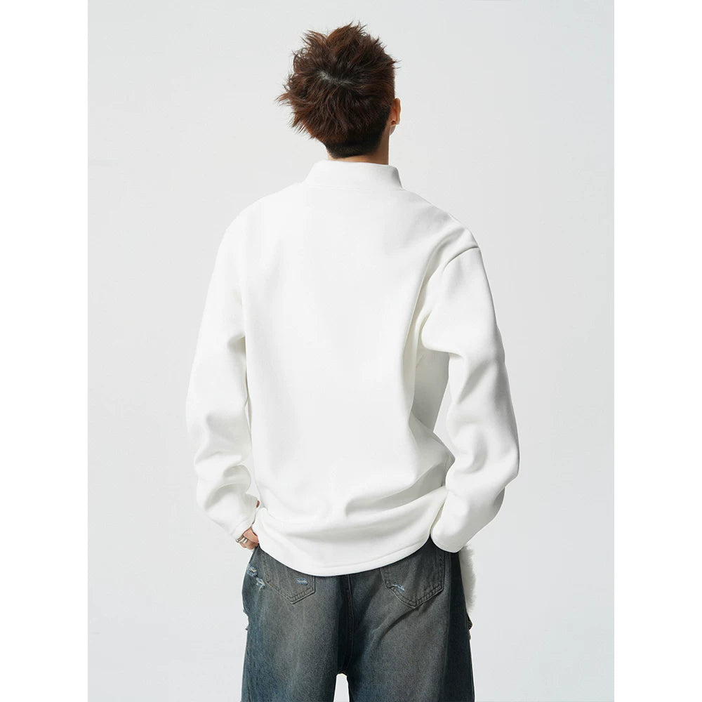 Circuit Fleece Boxy Mockneck Top