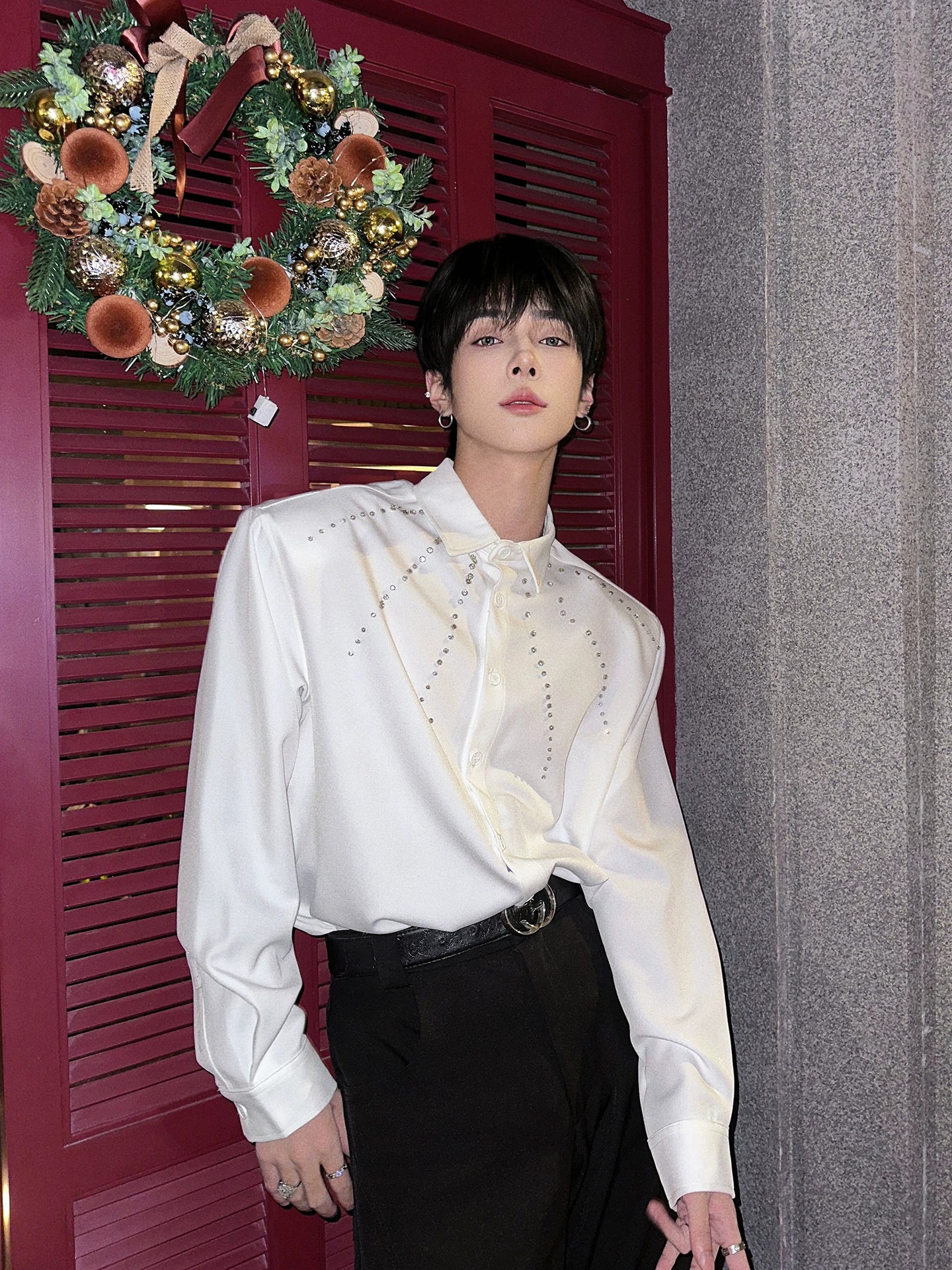 Nocturne Constellation Crystal Dress Shirt