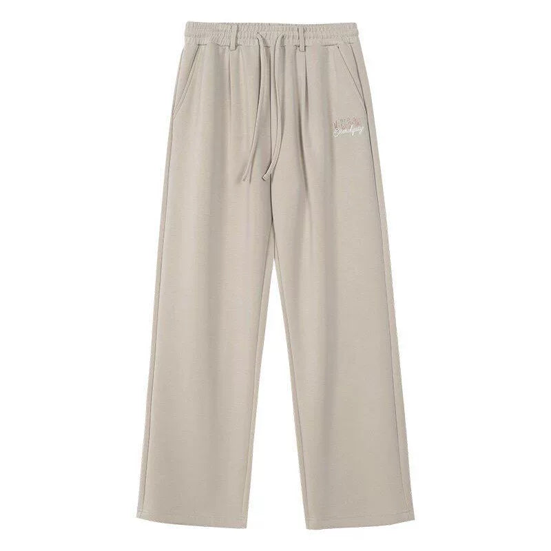 Relaxed Soft Wide-Leg Drawstring Sweatpants