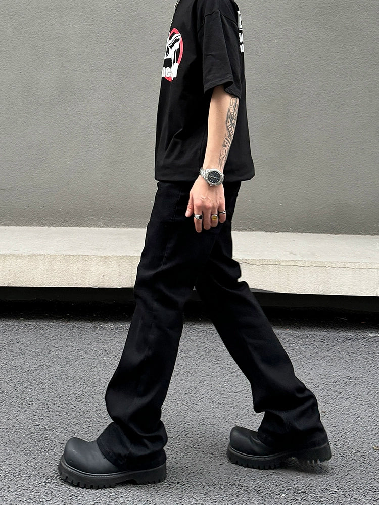 Noir Forge Straight Leg Jeans