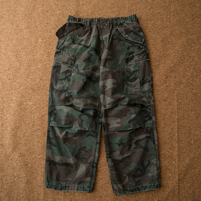 Pantalon de cargaison de chasse au camouflage boisé