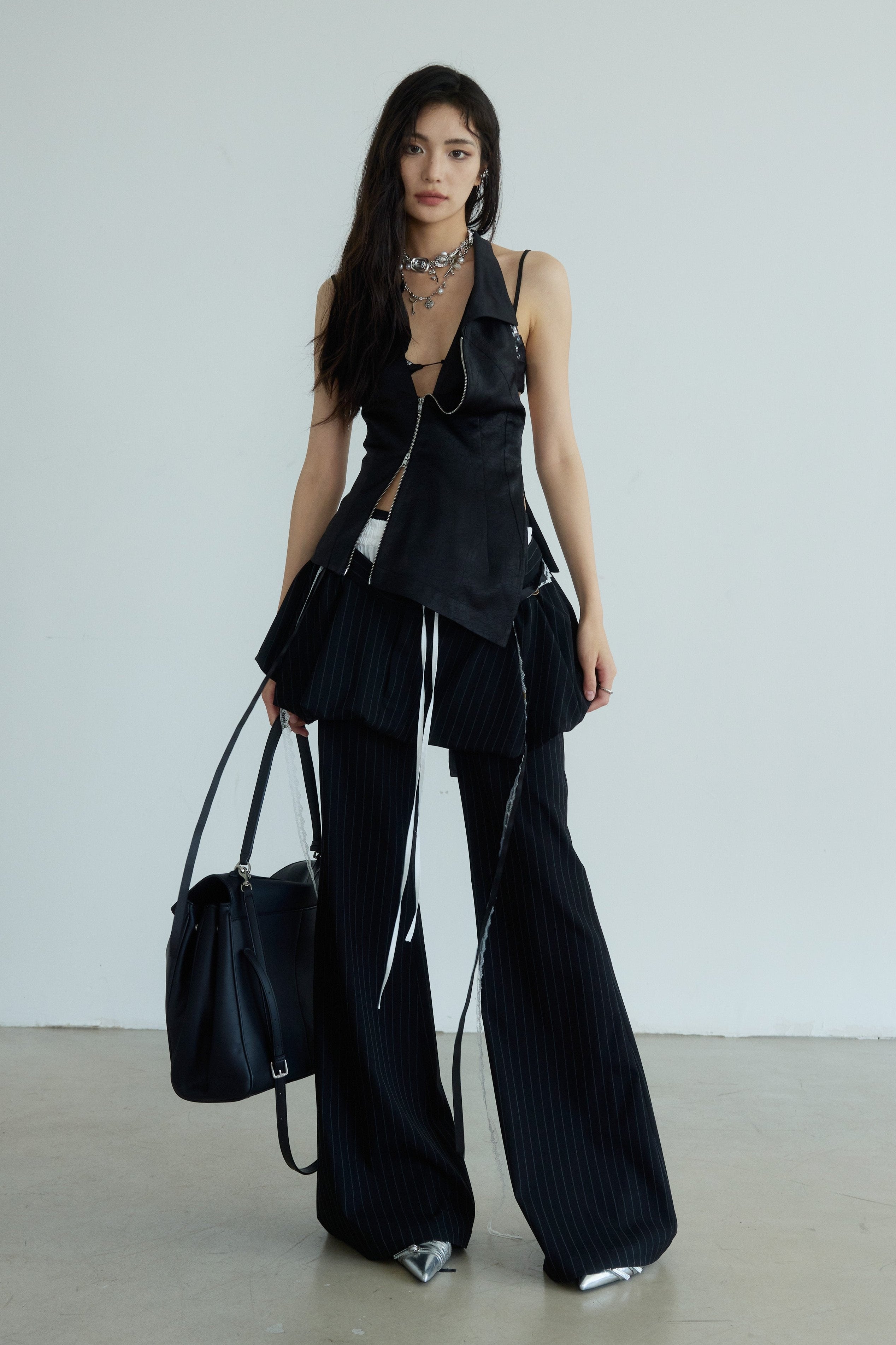 Asymmetric Zen Halter Vest