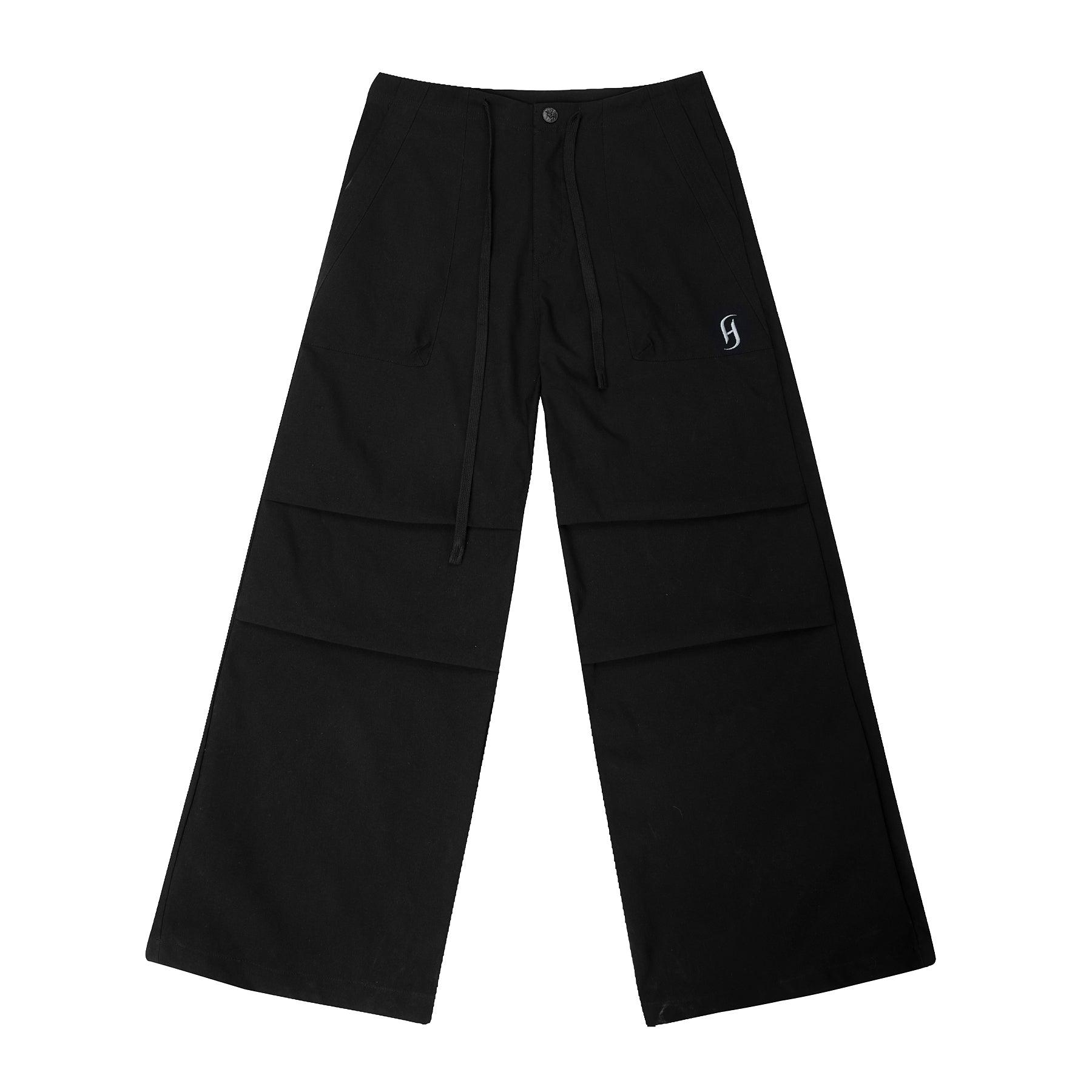 Pleated Tactical Drawstring Pants - chiclara