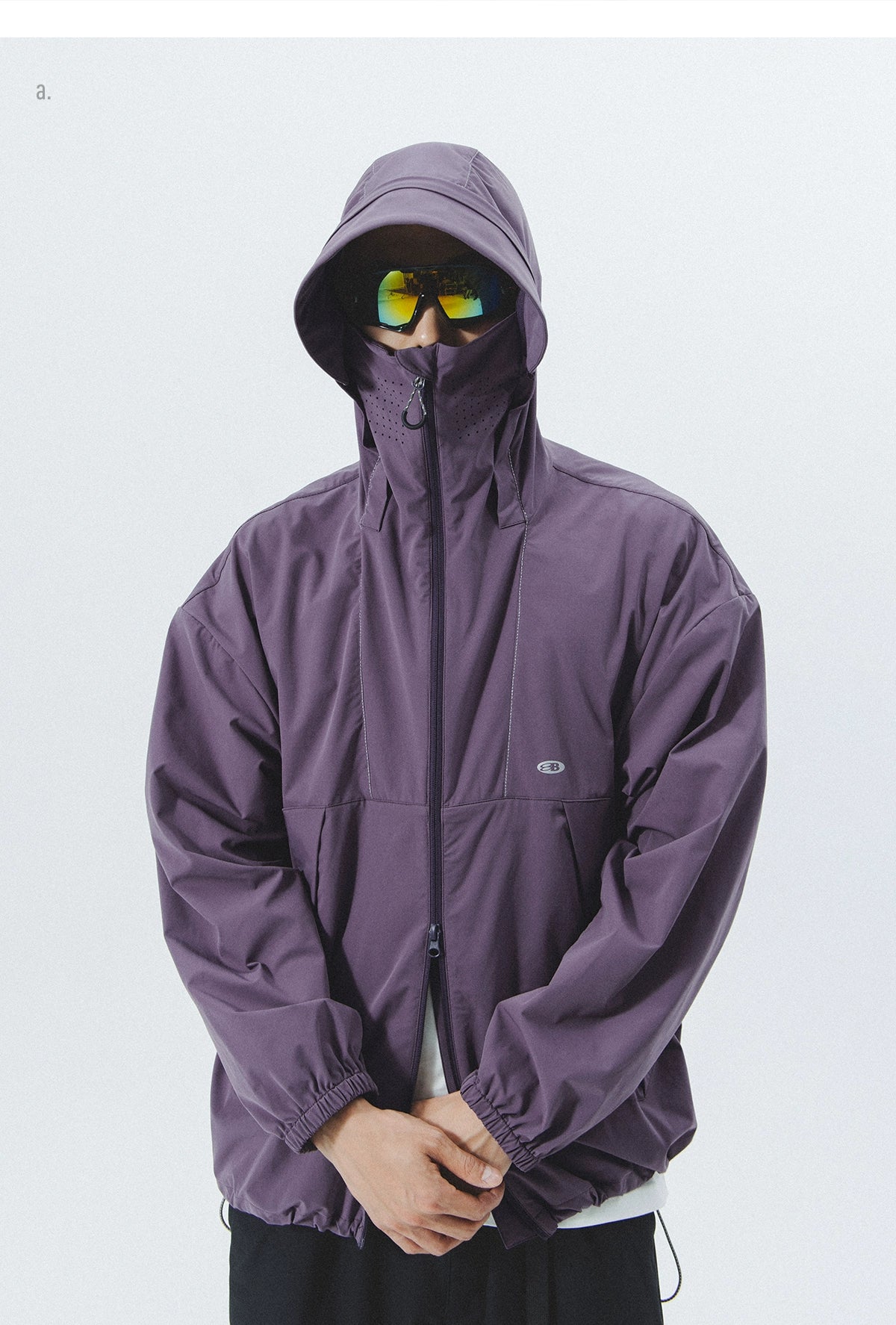 UV-Protective Hooded Windbreaker