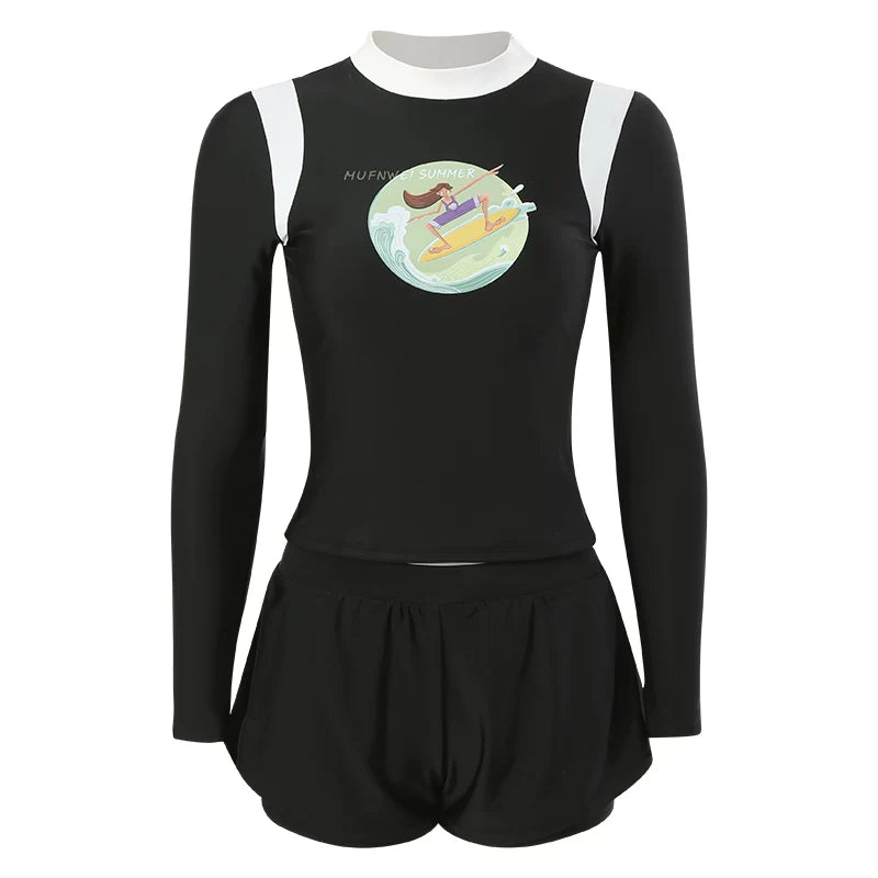 Orbit Rider Graphic Swim Set