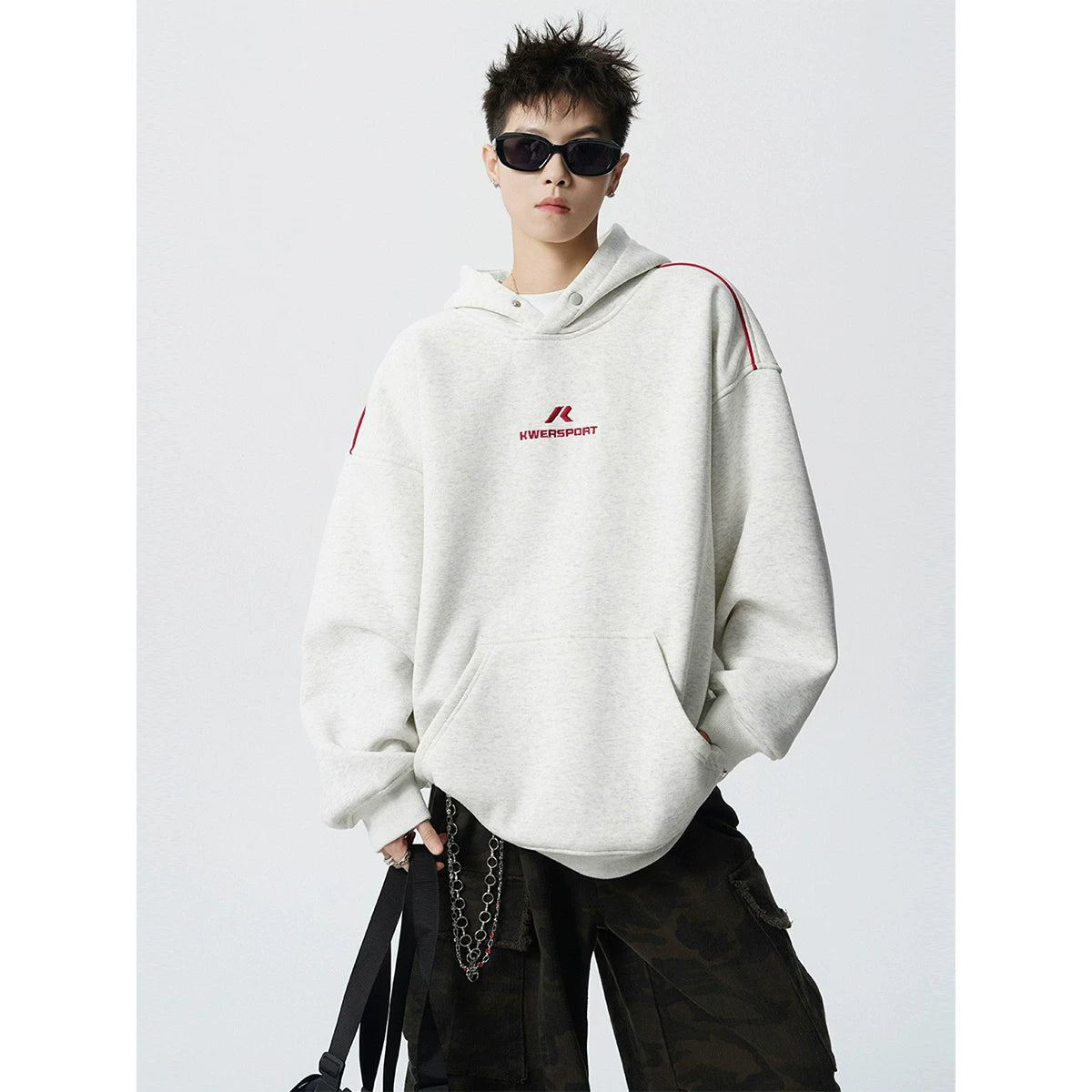 Quartz Track Oversized Sport Hoodie