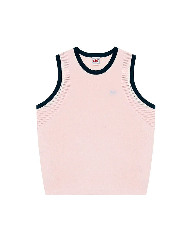 Sports Tank Top with Stitched Details - chiclara