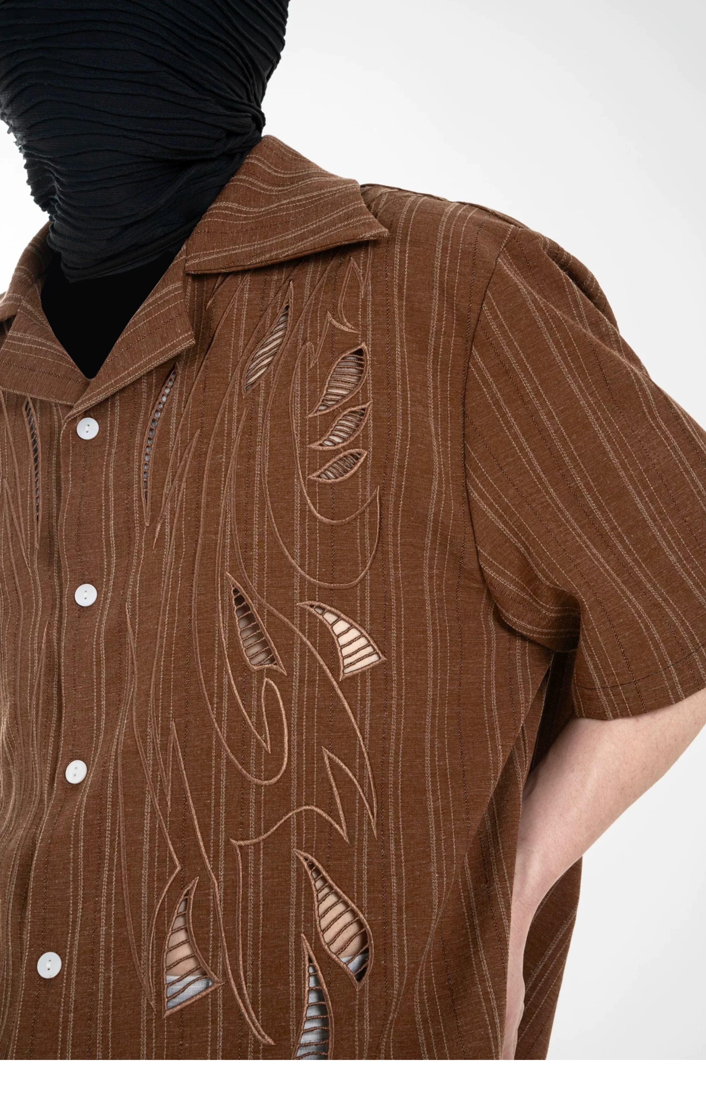 Amber Ember Cutout Camp Shirt