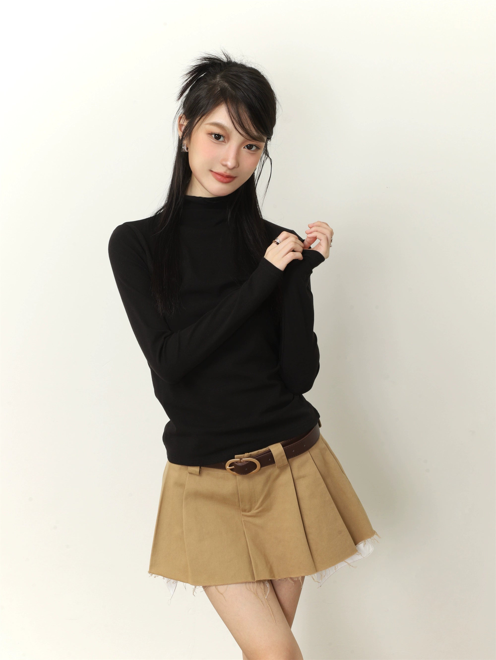 Turtleneck Long Sleeve T-shirt