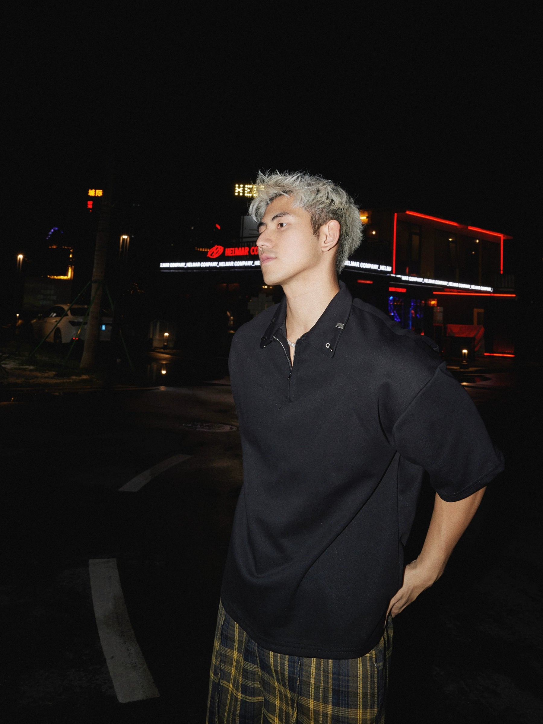 Oversized Quarter Zip Shirt