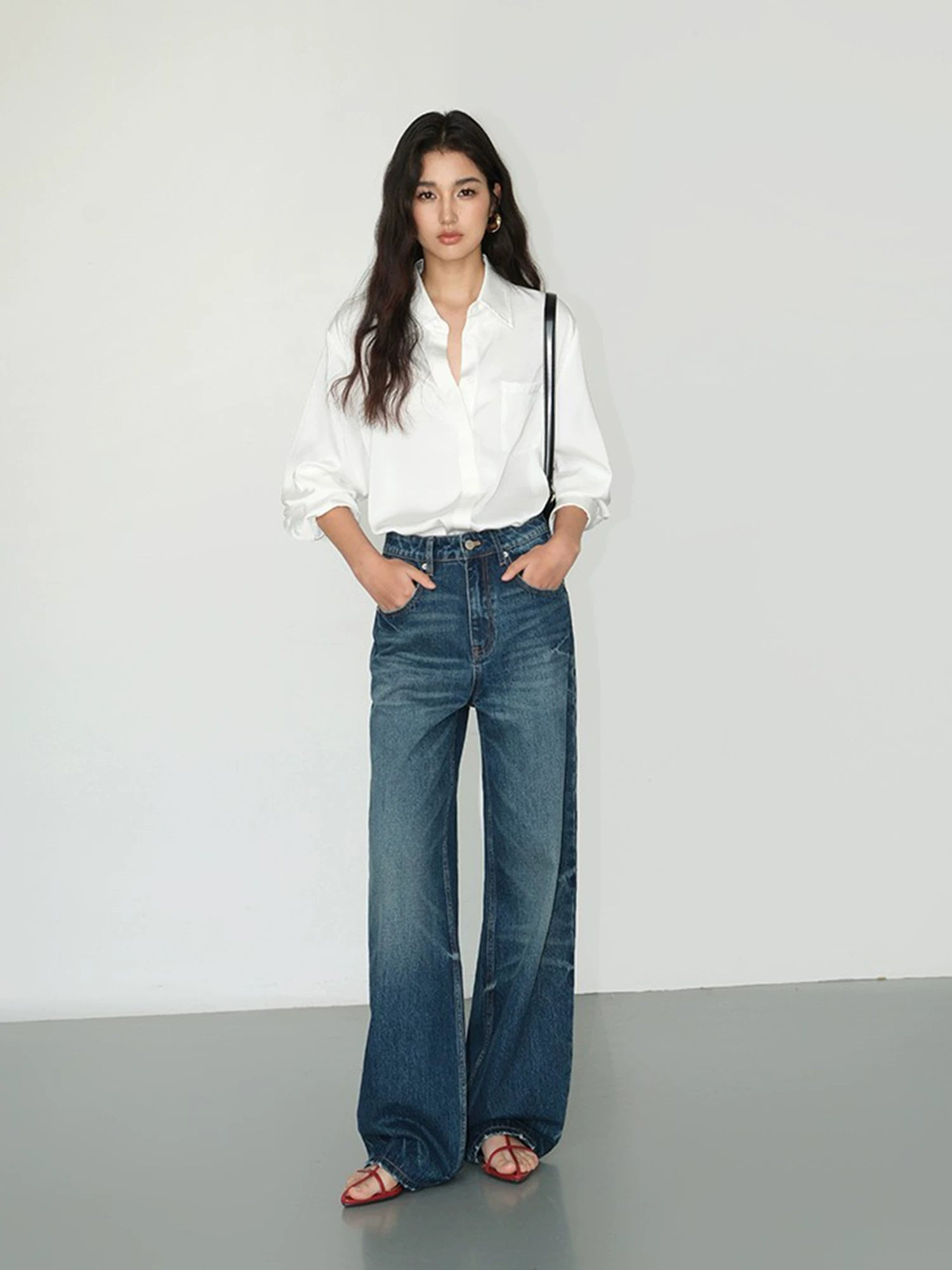 Silkline Classic Draped Pocket Shirts